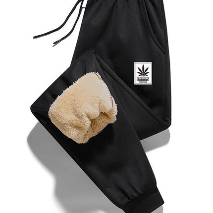 2025 New Winter Velvet Thickeneded Slim Fit Leggings Sweatpants Cashmere Elastic Casual Sports Pants