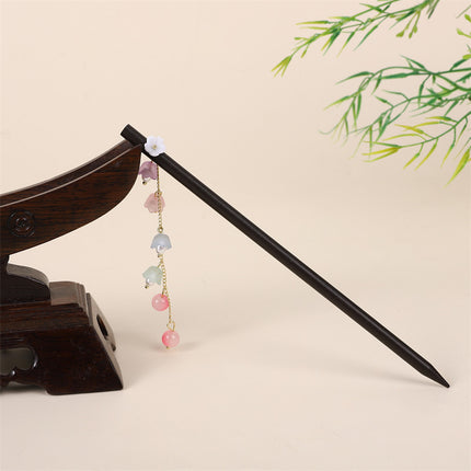 New Year Red Festive Chinese Style Hairpin Palace Style Tassel Walking Hair Hairpin Retro Hanfu Ancient Dress Cheongsam Hair Accessories Women