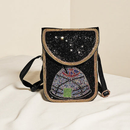Bohemian Women's Mobile Phone Bag Xinjiang Inner Mongolia Yunnan Tourist Souvenirs Retro Heavy Industry Rice Bead Shoulder Bag