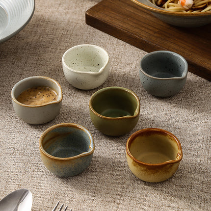 Retro Style Ceramic Kiln Straw Hat Plate Restaurant Hotel Home Threaded Pasta Plate Japanese Fruit Salad Snack Plate
