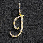 Gold single letter I