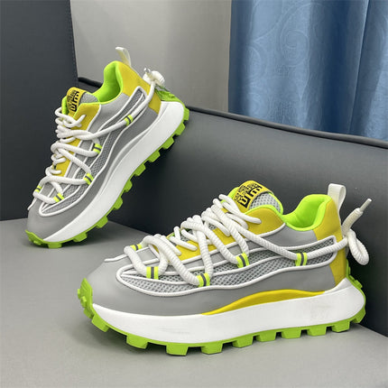 All-Match Ins Personalized Fashionable Comfortable Fashionable Casual Shoes Campus Student Letter Fashionable Men's Platform Board Shoes Men's Running Shoes