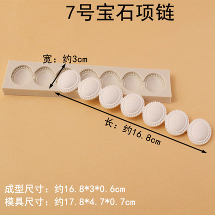 Embossed combination of various photo frame flower frame edge silicone handmade chocolate candy cake mold candy tool