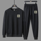 72 round neck sweatshirt black suit / M 40-47.5kg