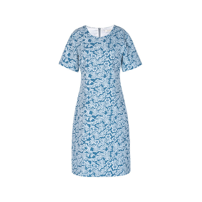 Dz24-116/Light Luxury Jacquard Design 2024 New Summer Style Chic Slimming Look Banquet Classy Dress