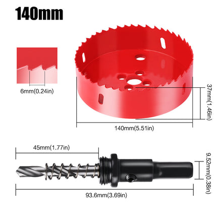 M42 bimetal large size hole opener 100mm woodworking iron pipe aluminum gypsum board PV drill hole saw
