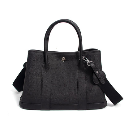 2025 New Women's Bag Top Layer Cowhide Large Capacity High-end Garden Bag Fashionable All-match Commuter Leather Handbag