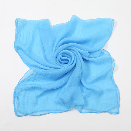 New Pure Color 30D Chiffon Silk Scarf, Fashionable Oversized Chiffon Beach Towel, Travel Sun Protection Gauze Scarf, Spot Wholesale