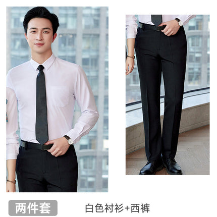 White Shirt Women's Business Wear New Jewelry Shop Beauty Salon Stewardess Uniform Work Clothes Non-ironing White Shirt