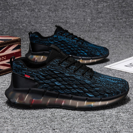 Putian Coconut Men's Shoes Summer Sports Mesh Shoes Men's Flying Weaving Mesh Surface Running Casual Black Torre Trendy Shoes