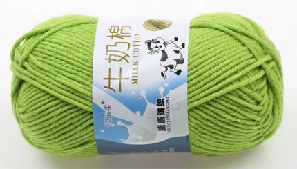 Five-Strand Milk Cotton Wool Ball Wholesale Medium Thick Thread Crochet Doll Shoes Scarf Handmade DIY Knitting Material Package