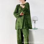 Green + hair tie / Set f code 45-70kg
