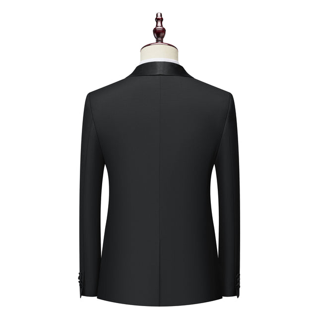 Big Green fruit collar dress art exam performance formal suit jacket men's wedding host tashido slim suit