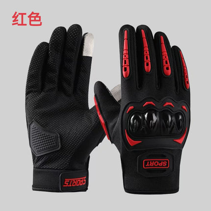 Motorcycle Riding Gloves for Men and Women, All-Season Motorcycle Off-Road Hard-Shell Anti-Fall and Anti-Slip Half-Finger Tactical Gloves
