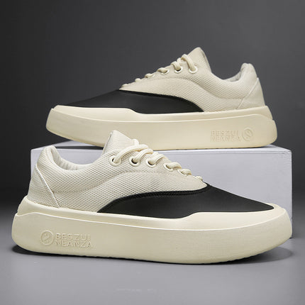Foreign Trade Men's Daily Outdoor Casual Board Shoes Spring and Autumn All-match Thick-soled Youth Sports 2025