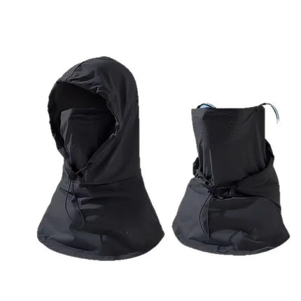 Sun Protection Mask, Face Covering Hat, Integrated Summer Sun Hat for Women Driving and Cycling, Ice Silk Breathable Neck Scarf, Neck Protector