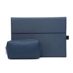 Surface Pro4/5/6/7 (hard shell universal) / Cloth leather blue + power pack