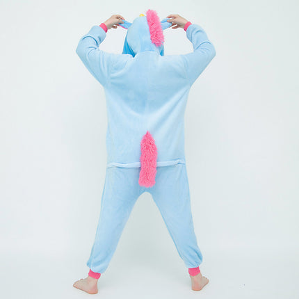 Mixed batch autumn and winter flannel adult cartoon conjoined animal pajamas orchid history home clothes toilet thickened wholesale