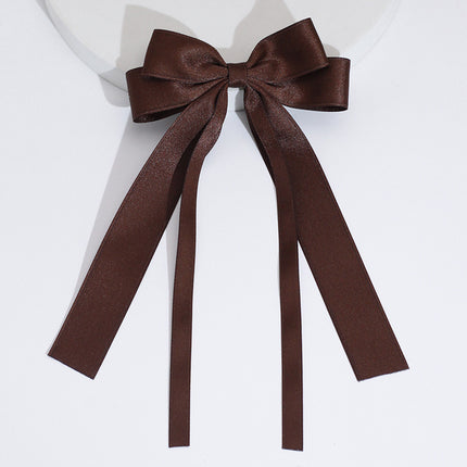 Cross-Border Amazon Best-Selling Ribbon Bow Hairpin Long Ribbon Bow Ribbon Top Clip Elegant Girl Hair