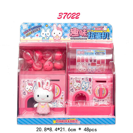 Yiyan pink rabbit kitchen refrigerator mini dressing table cake party simulation medical tools girl play house toy batch