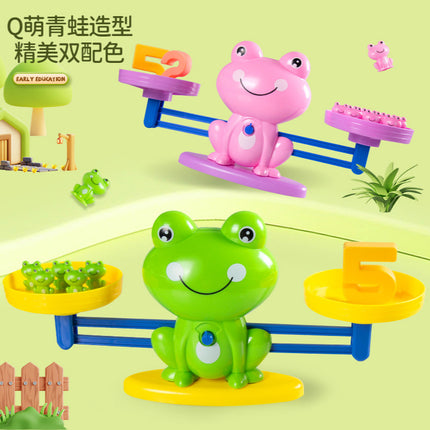 Balance frog toy digital balance kindergarten science and education addition and subtraction thinking training game mathematics enlightenment tremolo