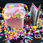 508 pope beads [boutique square box] with-bracelet 6 hairband 2 rings random
