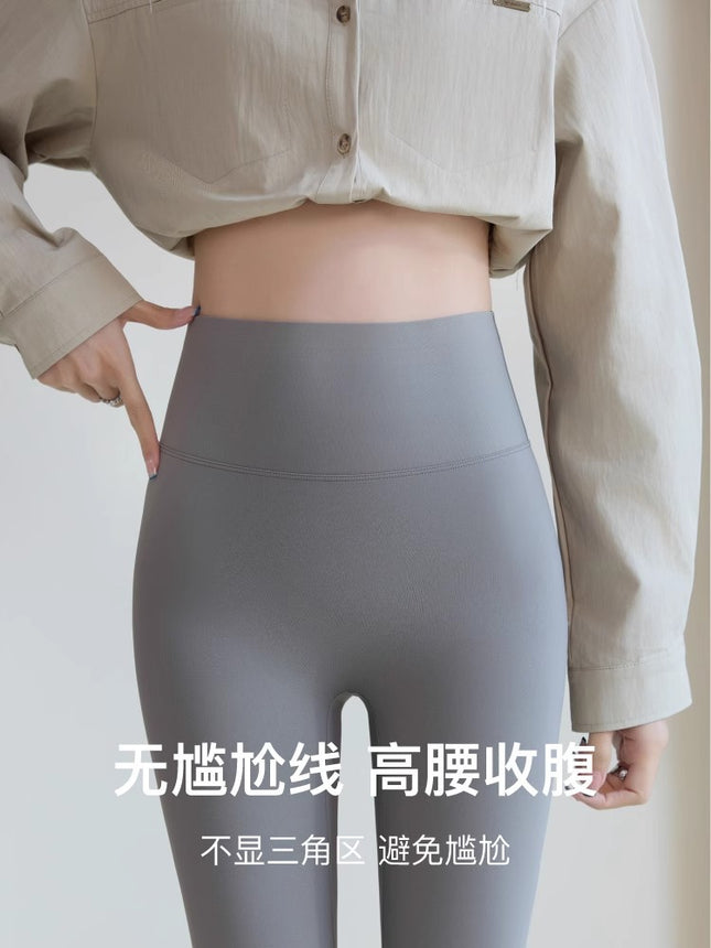Summer Thin Shark Pants for Women, 2025 New Pocket Yoga Pants, High-Waisted, Elastic, Tummy Control, Butt-Lifting Leggings