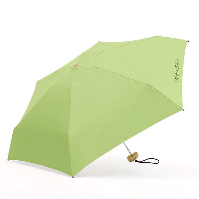 Spot Creative Flat 50% off Umbrella Upf50+ Small Fresh Flap Pocket Pants Women's Umbrella Rain or Shine Mini Sun Protection Umbrella