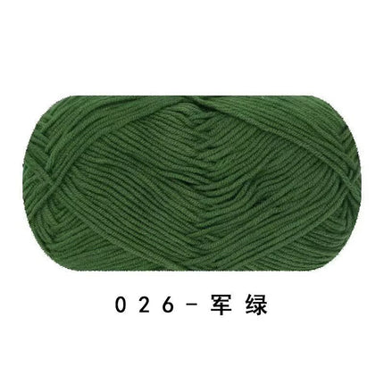 Ruyi Bird Four-Strand Combed Milk Cotton Wool Ball DIY Handmade Crochet Thin Thread Doll Wholesale Wool Ball