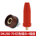 DKJ50-70 plug + socket (red)