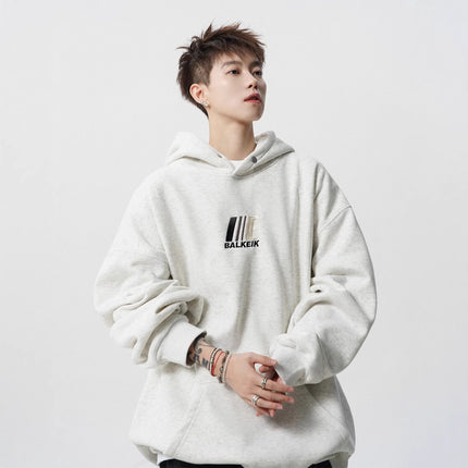 American-style Heavy Hooded Sweater Men's Autumn Fashion Brand Casual Couple Hoodie High Street All-match Embroidered Loose Jacket