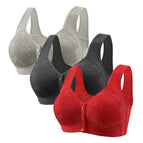 Silver gray + black + bright red / 36