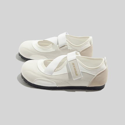 Shoes 2026 Spring New Style Sneakers Red Thin Sole Casual Shoes Versatile Soft Sole Breathable Mary Jane Shoes for Women