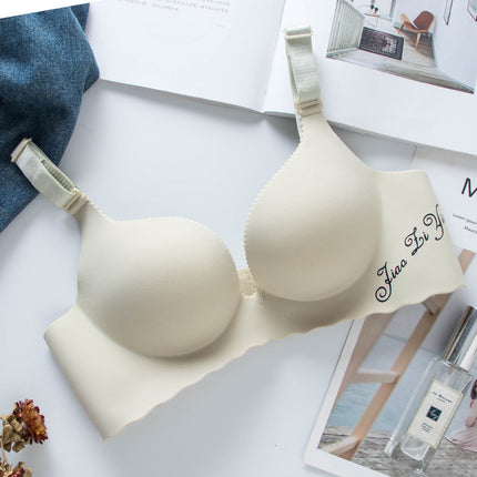Japanese and Korean-style Underwear without Steel Ring Glow Adjustable Bra New Small Chest Flat Chest 5CM Thickened Gather Girl's Bra