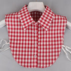 Big red small plaid-pure cotton