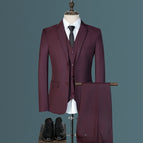 Burgundy three-piece set / M