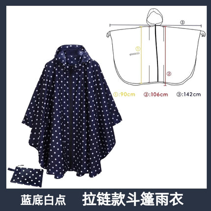 Foreign Trade Multifunctional Poncho Raincoat Unisex Poncho Outdoor Three-In-One Waterproof Raincoat Cycling Hiking Camping Style