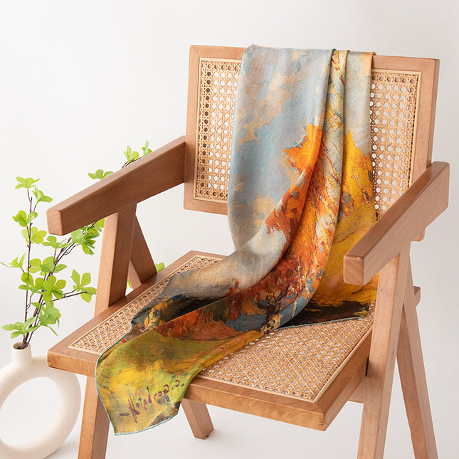 86cm Silk Scarf Mulberry Silk Scarf Square Scarf Summer High-End Scarf Wedding Souvenir for Mom