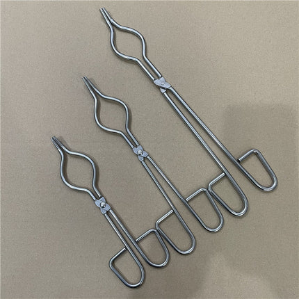 Thickened Stainless Steel Crucible Clamp Laboratory Crucible Jacket Rumi High Temperature Ceramic Clamp Chemical Beaker Clamp Fire Clamp