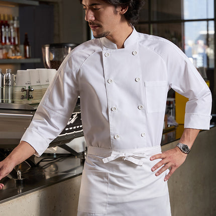 Chef Uniform for Men in the Catering Industry, Restaurants, Hotels, Bakeries, and Kitchens, Long-Sleeved Chef Clothing, New Style Workwear