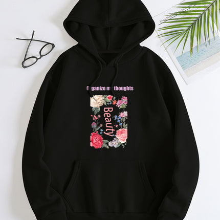 Fashion Joker Hoodie College Style Alphabet Print