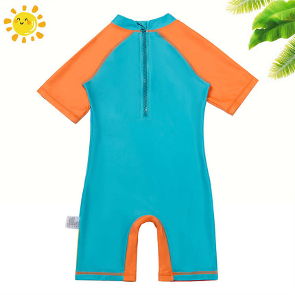 2025 Nezha Swimsuit Kidsren's Cartoon Swimsuit Swimming Cap Cute Boy Swimsuit Small and Medium-Sized Kidsren's One-Piece Swimsuit