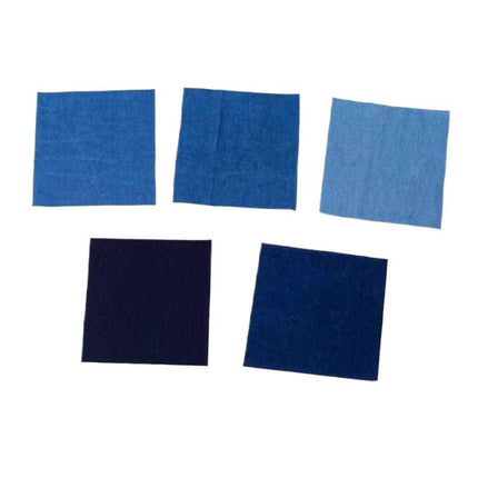 Indigo-Dyed Fabric Handmade Indigo Dyeing Plant Dyeing Wood Dyeing Sashiko Embroidery Fabric Clothing Fabric Handmade Cloth Printing and Dyeing Cotton Summer