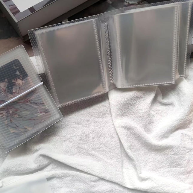 Twill 3 inch Card Book Single Mini Frosted Card Bag 3 inch Magneto Album Storage Album Sticker Card Favorites