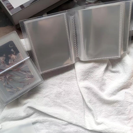 Twill 3 inch Card Book Single Mini Frosted Card Bag 3 inch Magneto Album Storage Album Sticker Card Favorites