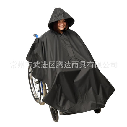 Factory in stock cross-border disabled elderly wheelchair special reflective poncho electric scooter raincoat