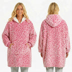 Pink leopard print / Square pocket (small cats and dogs can be placed on top, hands can be placed on the left and right)