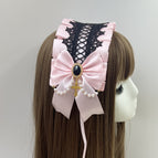 Black Lace Pink Bottom