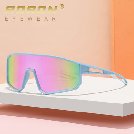 Youth One-Piece Cycling Sunglasses, Outdoor Sports Windproof Sunglasses, Color-Changing Anti-Uv Sunglasses 1011