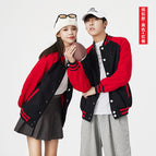 Button/Black Red Sleeves / S